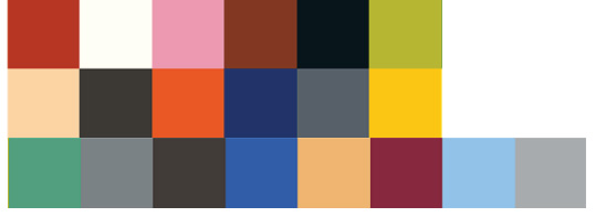 Palette de couleurs d'inspiration Le Corbusier