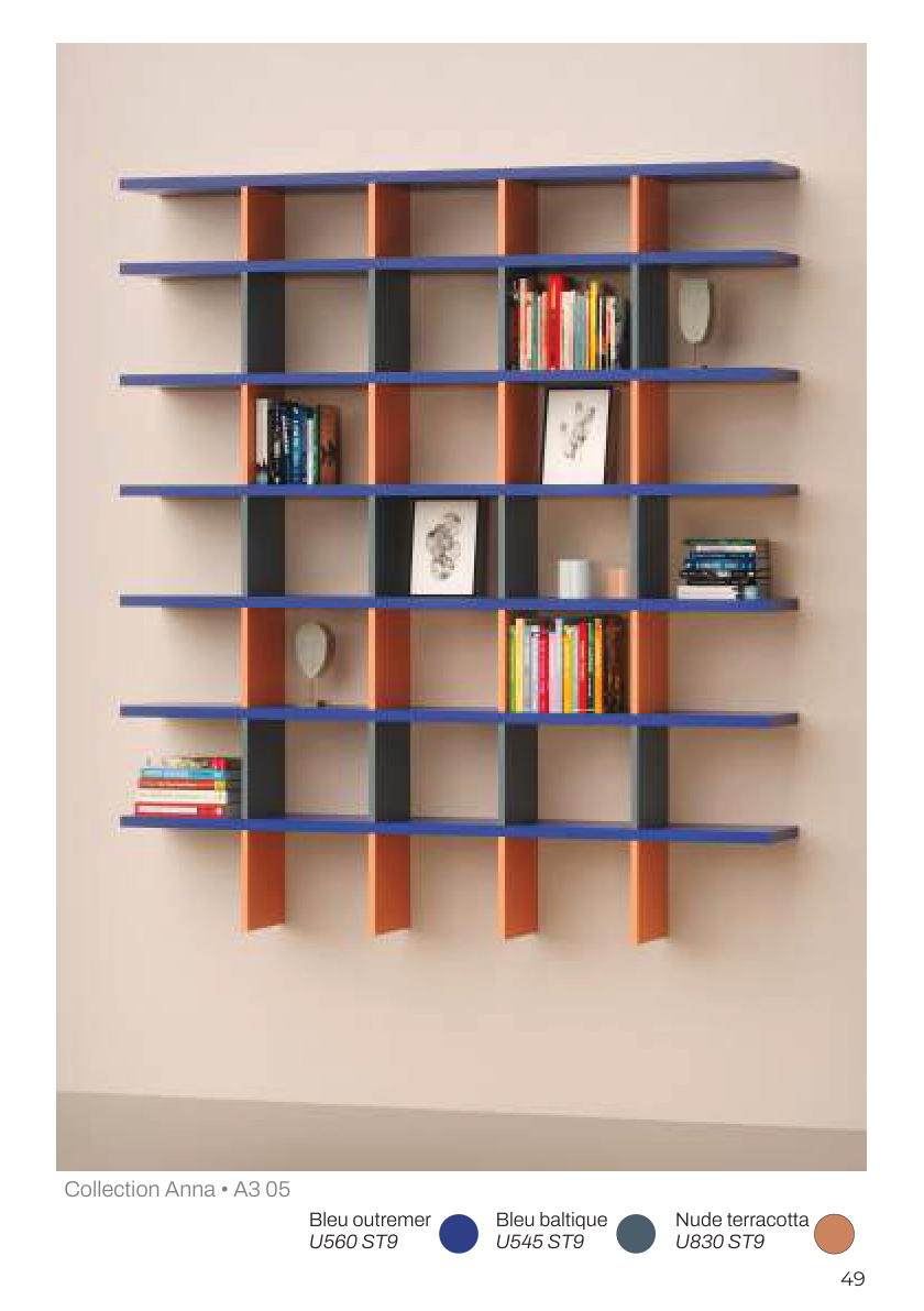 Bibliothèque Anna sur mesure — étagères murales minimalistes