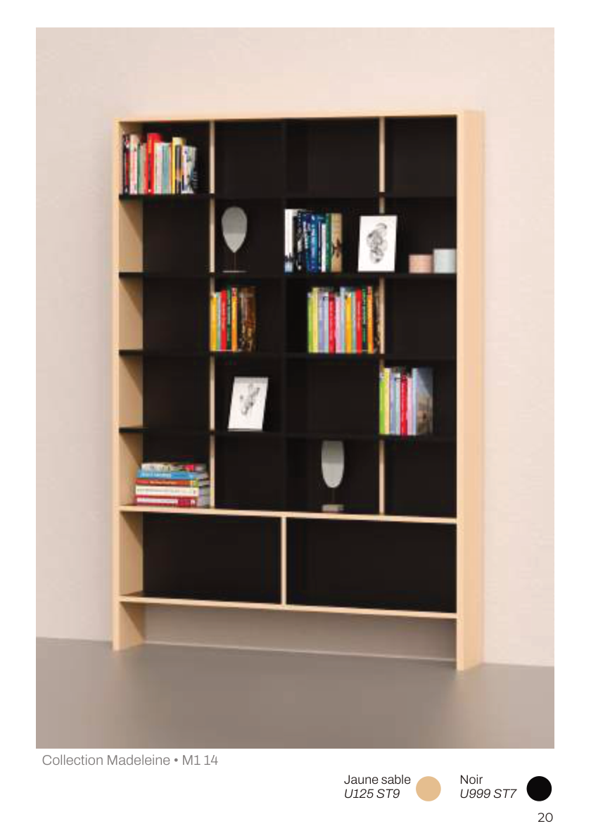 Bibliothèque sur mesure Madeleine Manufactura — vue d'ensemble