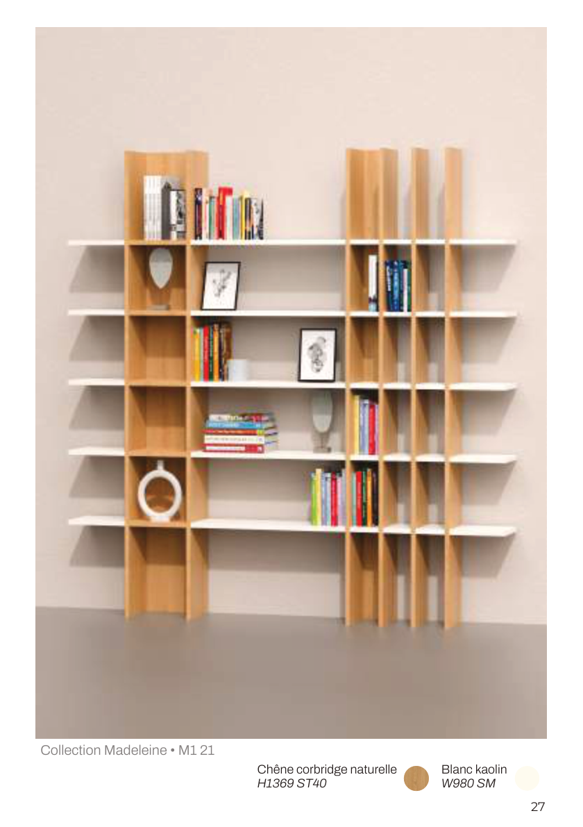 Bibliothèque au sol Collection Madeleine