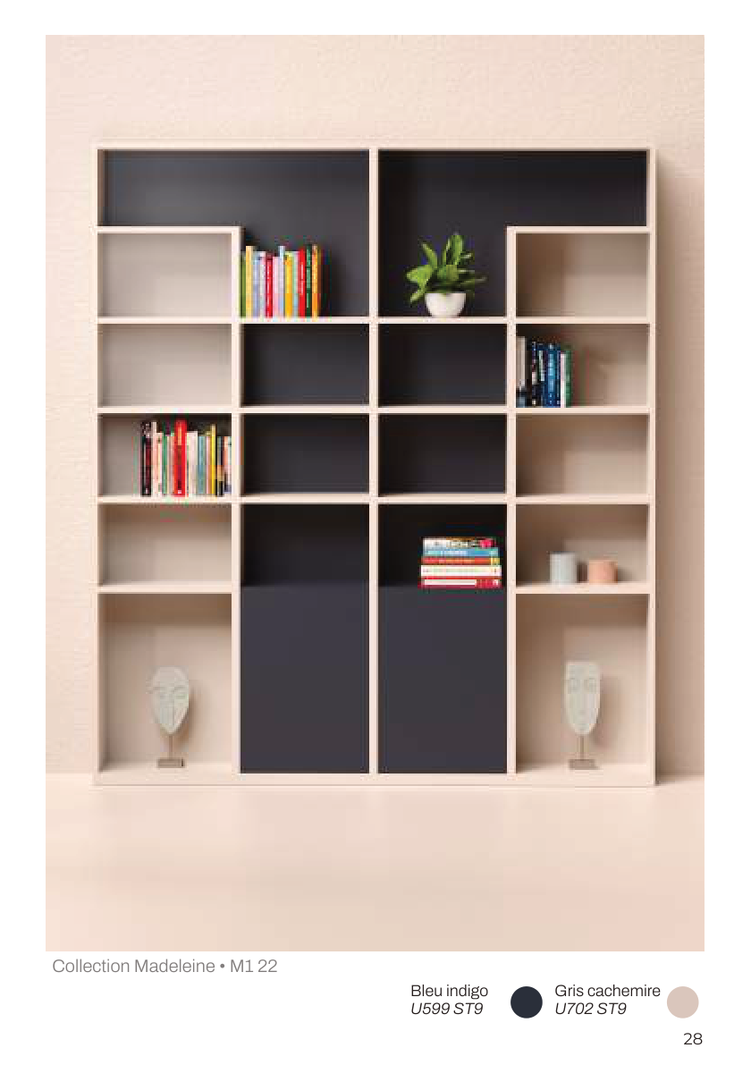 Bibliothèque sur mesure Manufactura Paris — réalisation finale