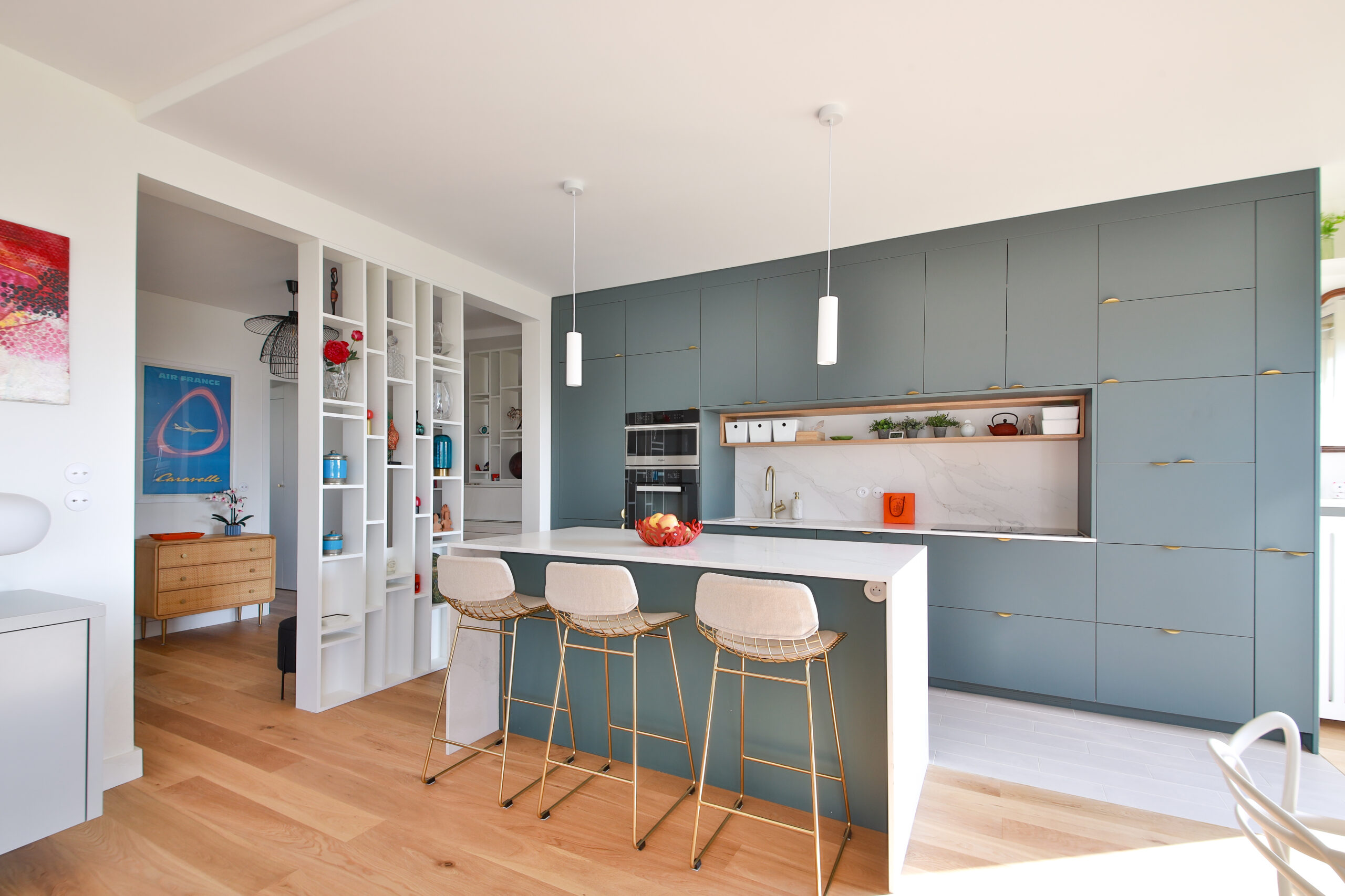 Cuisine sur mesure Barcelone — angle de vue — Manufactura Paris